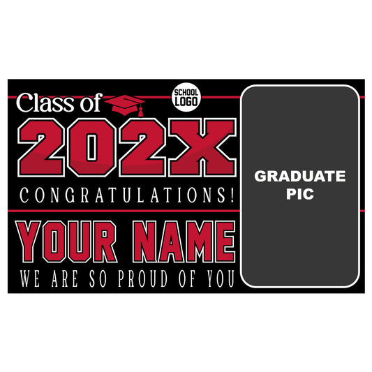 GBR01 Personalized Graduation Banner - Proud of You