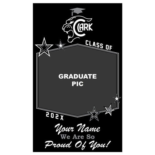 GBV01 Personalized Vertical Graduation Banner - Proud of you