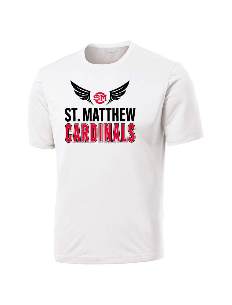 MBC4 - ST. MATTHEW BOOSTER WHITE DRIFIT SHORT SLEEVE SHIRT