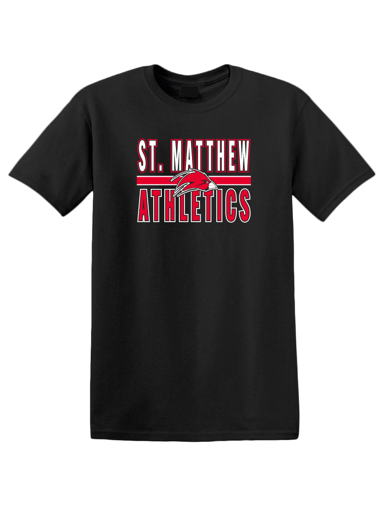 MBC18 - ST. MATTHEW BOOSTER ATHLETICS BLACK COTTON SHORT SLEEVE SHIRT