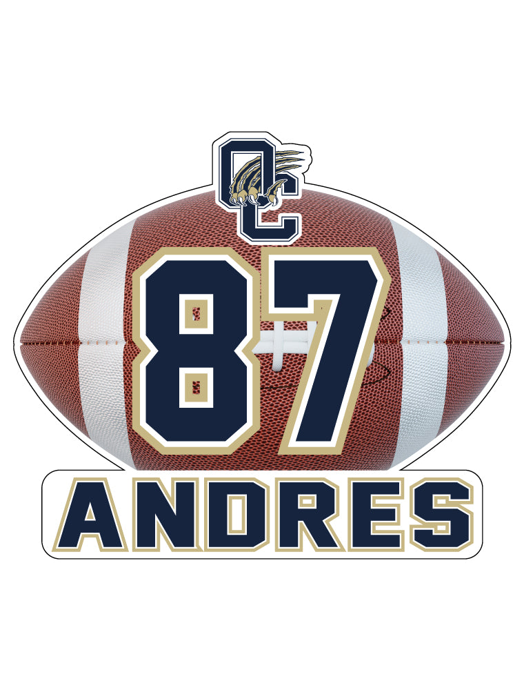 OFS01 - O'CONNOR VARSITY FOOTBALL FENCE SIGN