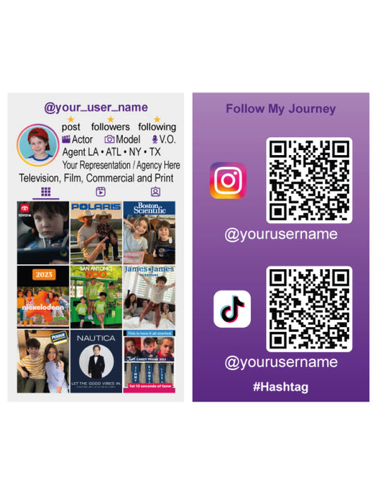 Custom Social Media Business Cards