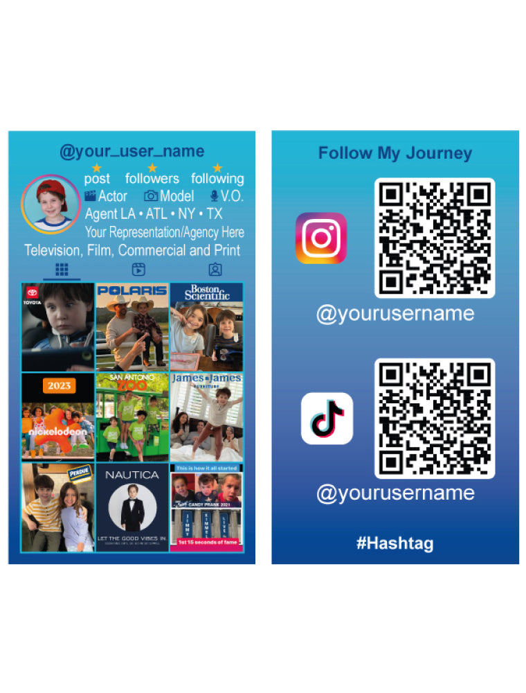 Custom Social Media Business Cards