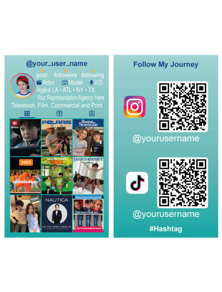 Custom Social Media Business Cards