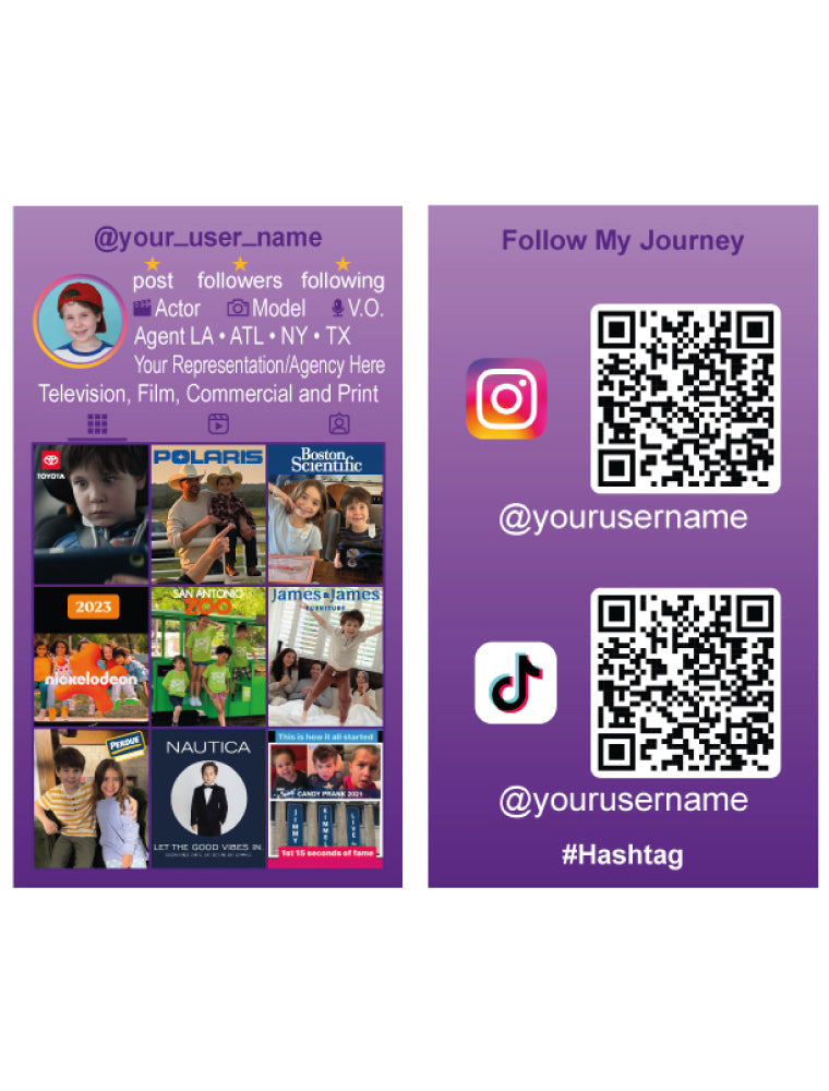 Custom Social Media Business Cards
