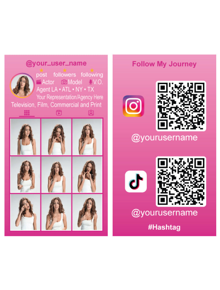 Custom Social Media Business Cards