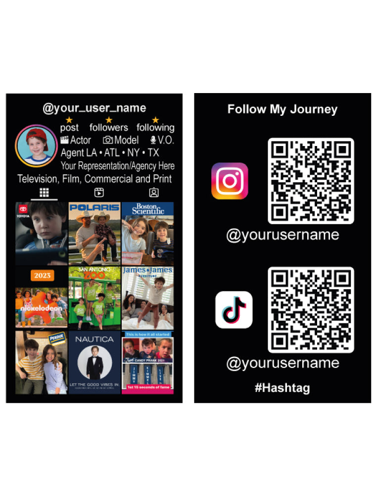 Custom Social Media Business Cards
