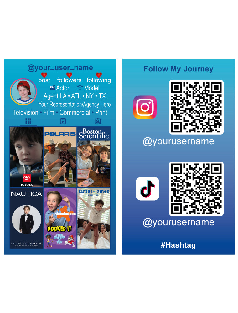 Custom Social Media Business Cards