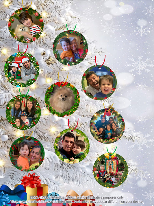 CM02 Acrylic Ornament Photo Collection – 10-Piece Custom Set