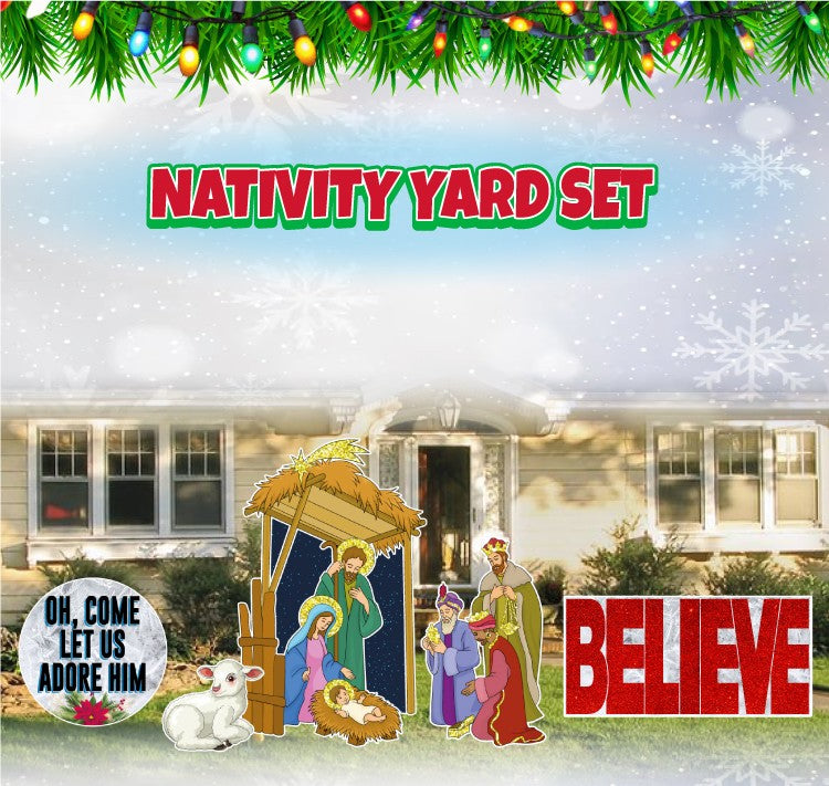 CM07 Nativity Yard Set — A Beautiful Celebration of the True Christmas Story