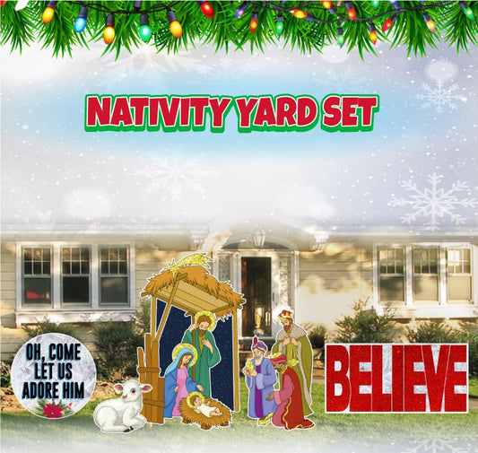 CM07 Nativity Yard Set — A Beautiful Celebration of the True Christmas Story