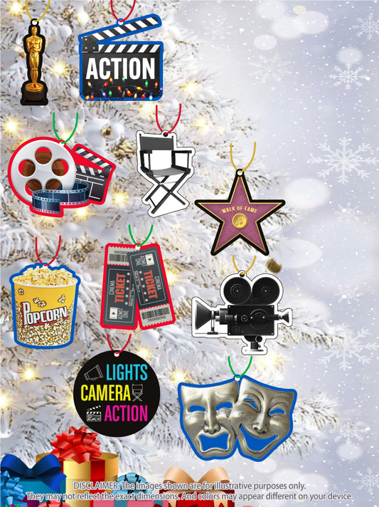 CM04 Acting & Theater Phrases Ornament Collection- 10 Piece Set
