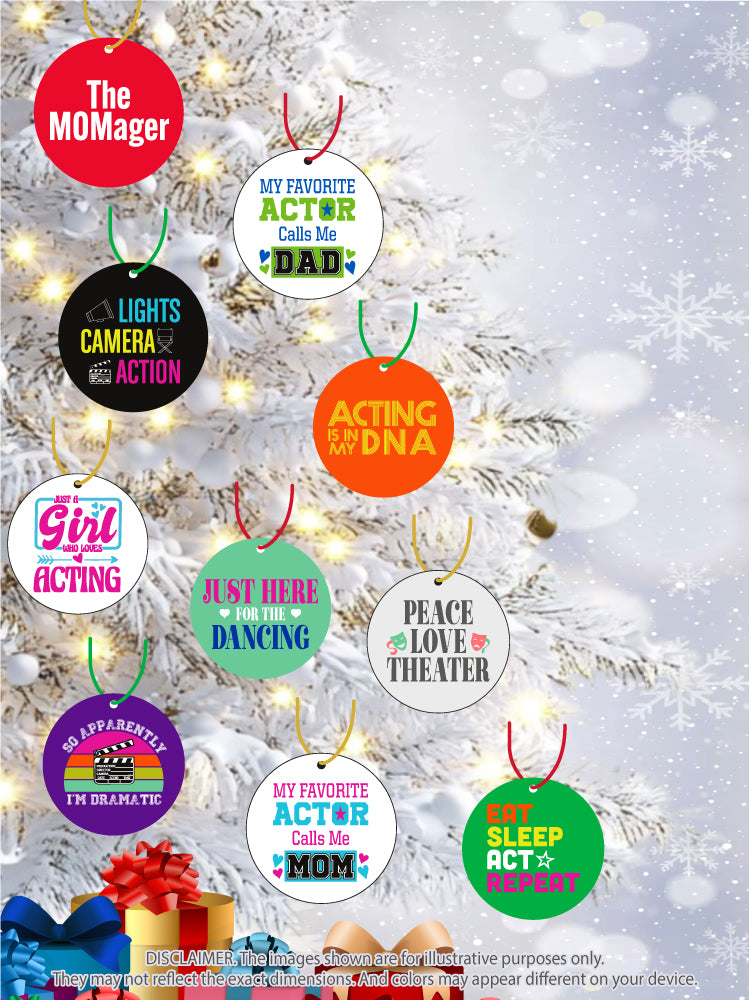 CM08 Acting & Theater Phrases Ornament Collection - 10-Piece Set