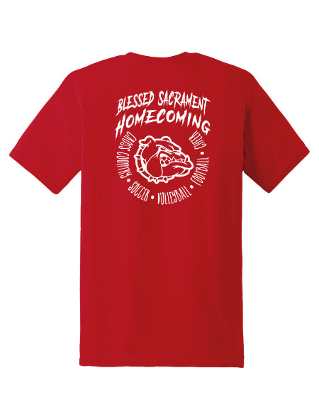 BSH01 BLESSED SACRAMENT HOMECOMING RED T-SHIRT