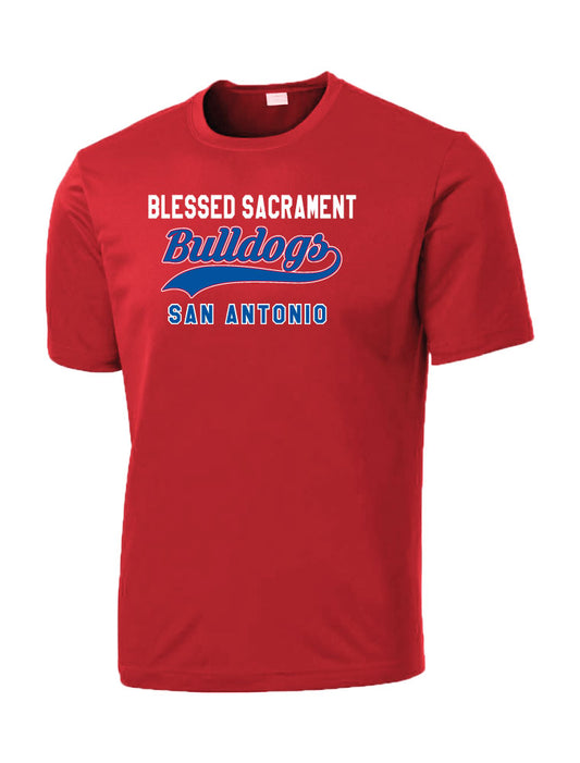 BSS02 BLESSED SACRAMENT RED DRIFIT SHORT SLEEVE SHIRT