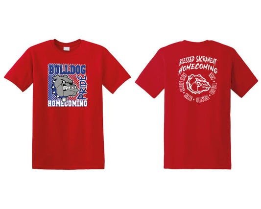 BSH01 BLESSED SACRAMENT HOMECOMING RED T-SHIRT