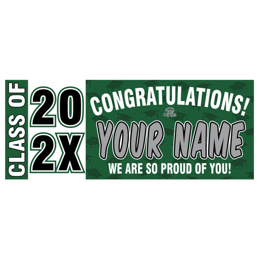 GBY01 Personalized Graduation Banner - No Pic