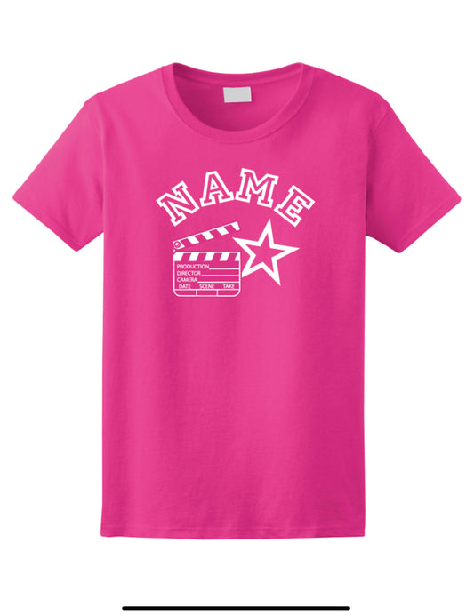 Your name on T-shirt with star