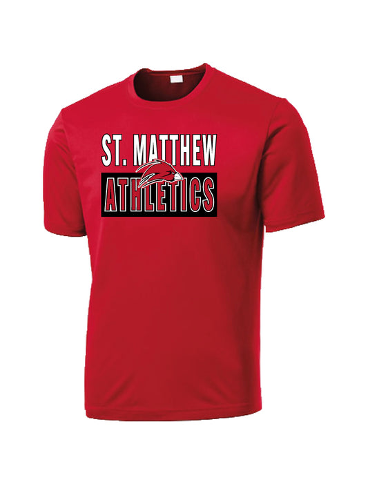MBC1 - ST. MATTHEW BOOSTER RED DRIFIT SHORT SLEEVE SHIRT