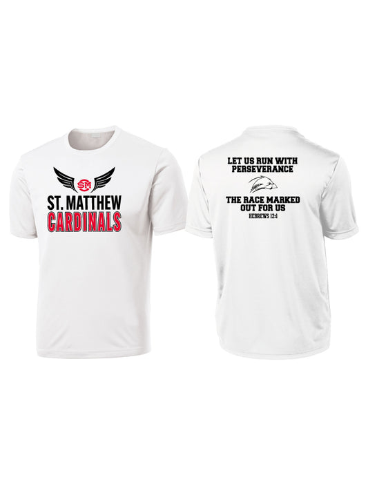 MBC4 - ST. MATTHEW BOOSTER WHITE DRIFIT SHORT SLEEVE SHIRT