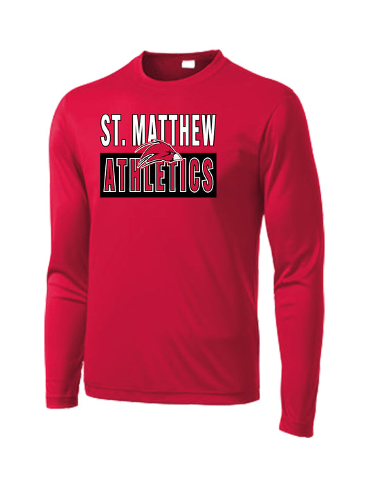 MBC5 - ST. MATTHEW BOOSTER RED DRIFIT LONG SLEEVE SHIRT