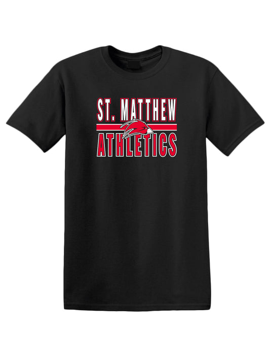 MBC18 - ST. MATTHEW BOOSTER ATHLETICS BLACK COTTON SHORT SLEEVE SHIRT