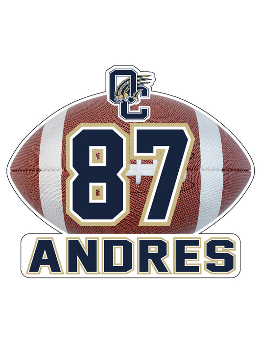 OFS01 - O'CONNOR VARSITY FOOTBALL FENCE SIGN