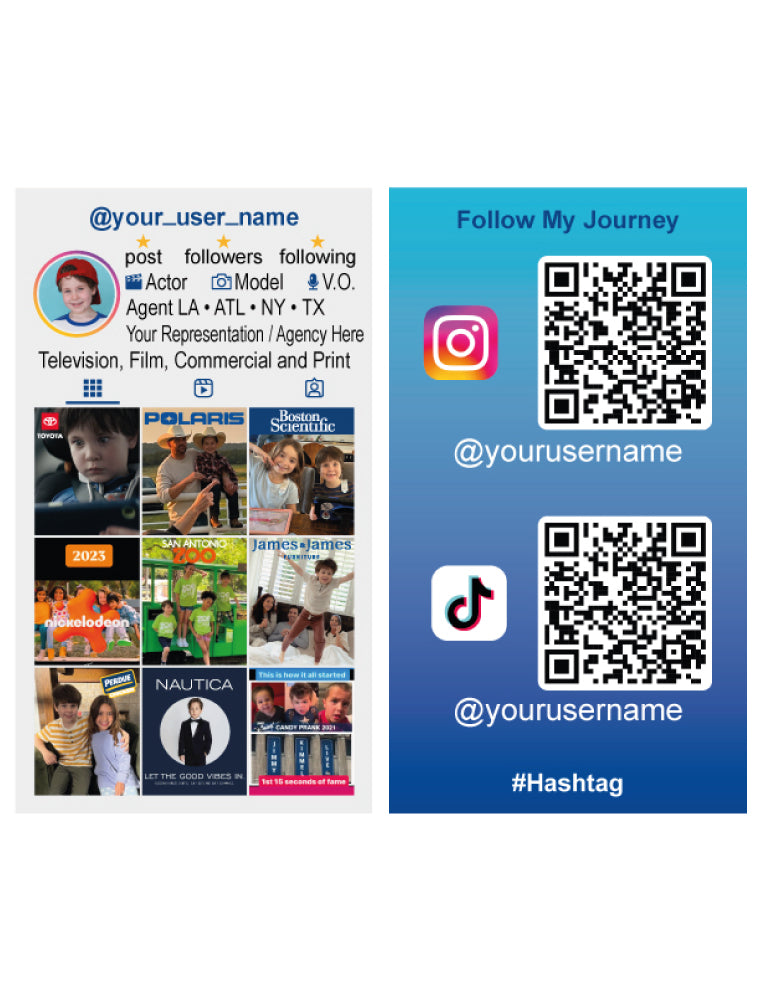 Custom Social Media Business Cards