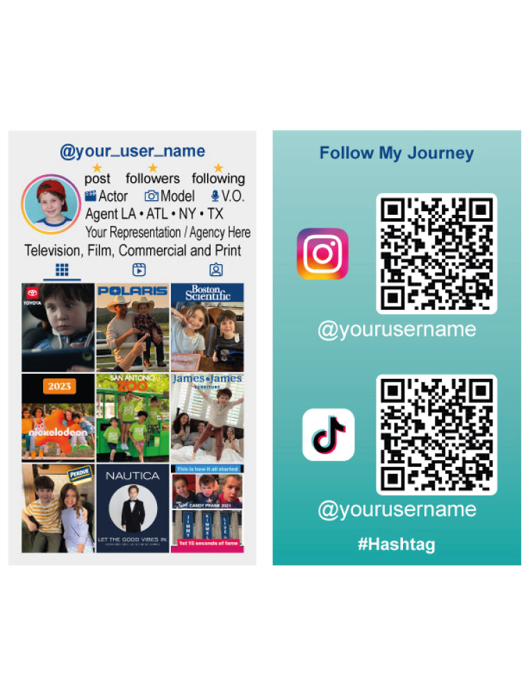 Custom Social Media Business Cards