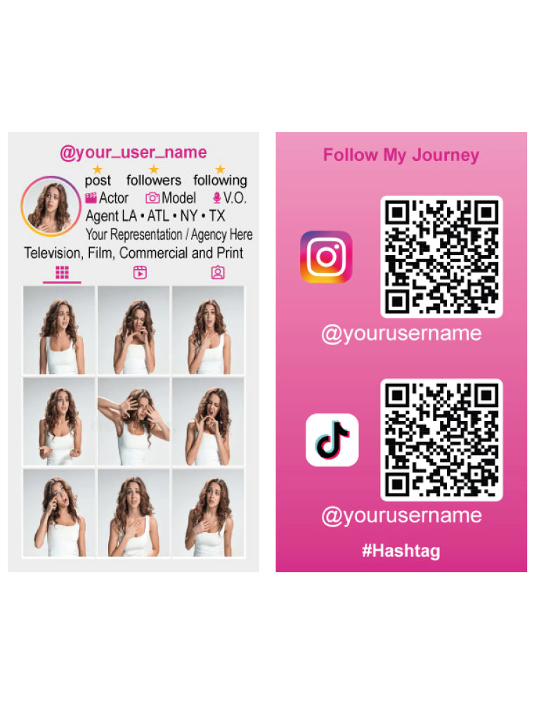Custom Social Media Business Cards