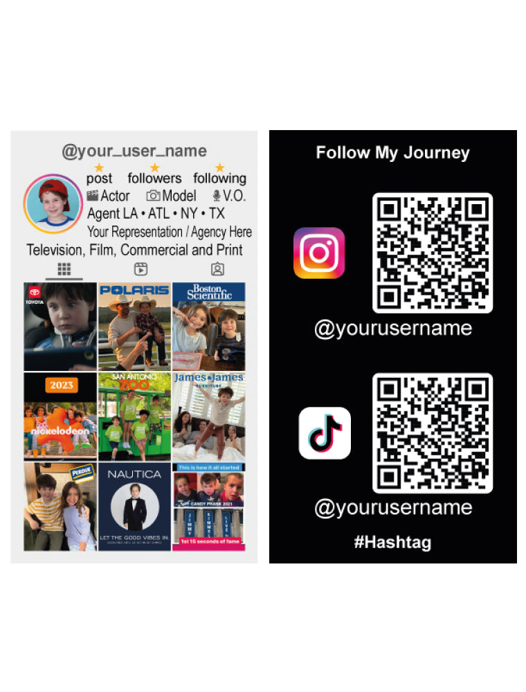 Custom Social Media Business Cards
