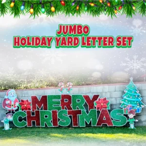 CM05 Jumbo Holiday Yard Letter Set — Merry Christmas Display