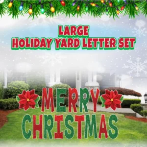 CM06 Large “Merry Christmas” Holiday Yard Letter Set