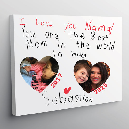 03 LOVE NOTE CUSTOM CANVAS WALL PRINT GIFT