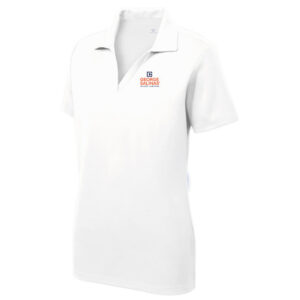 GSA04 - WOMEN’S WHITE V-NECK POLO