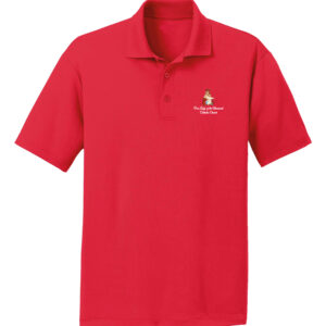 OLA08 - OUR LADY OF THE ATONEMENT RED SHORT SLEEVE POLO SHIRT